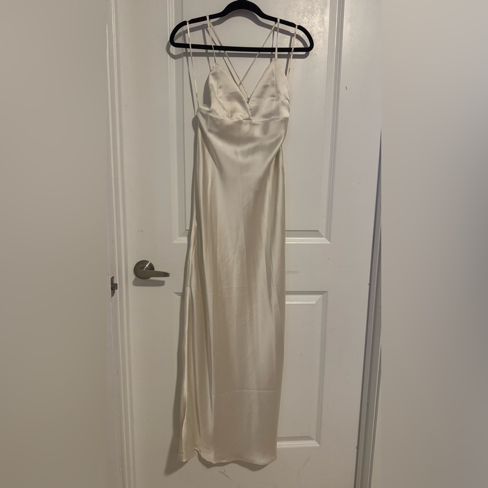 Forever 21 White satin dress